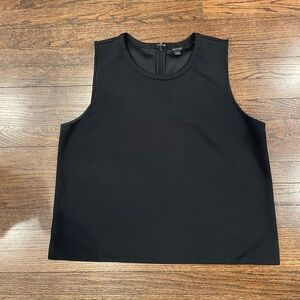 Ann Taylor Classic Black Sleeveless Blouse size XL perfect for office layering